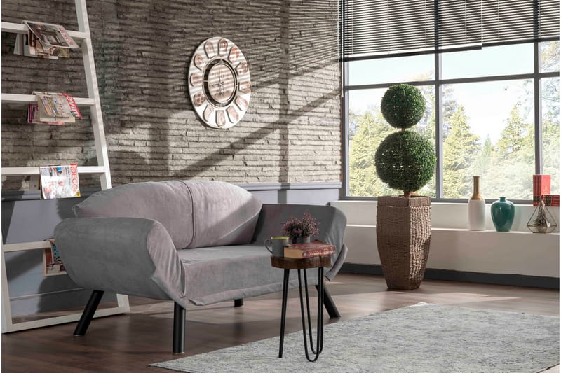 Albertina Sovesofa 2-seter - Grå - Møbler - Sofaer - Sovesofaer