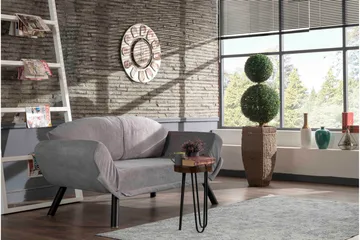Albertina Sovesofa 2-seter - Grå - Møbler - Sofaer - Sovesofaer