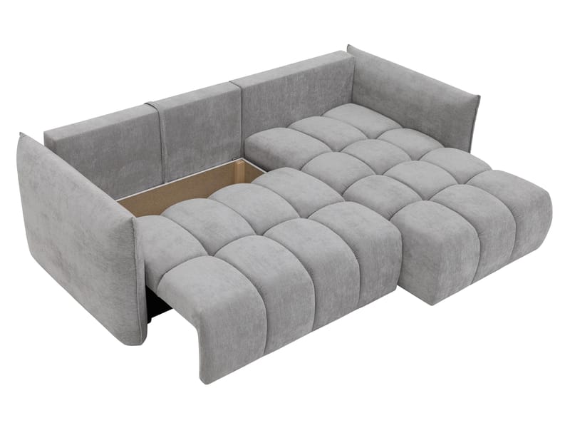 Aldvian 3-seters sovesofa med divan - beige - Møbler - Sofaer - Sovesofaer