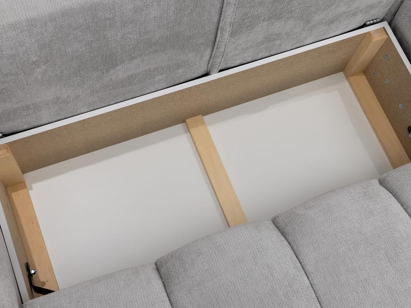Aldvian 3-seters sovesofa med divan - beige - Møbler - Sofaer - Sovesofaer