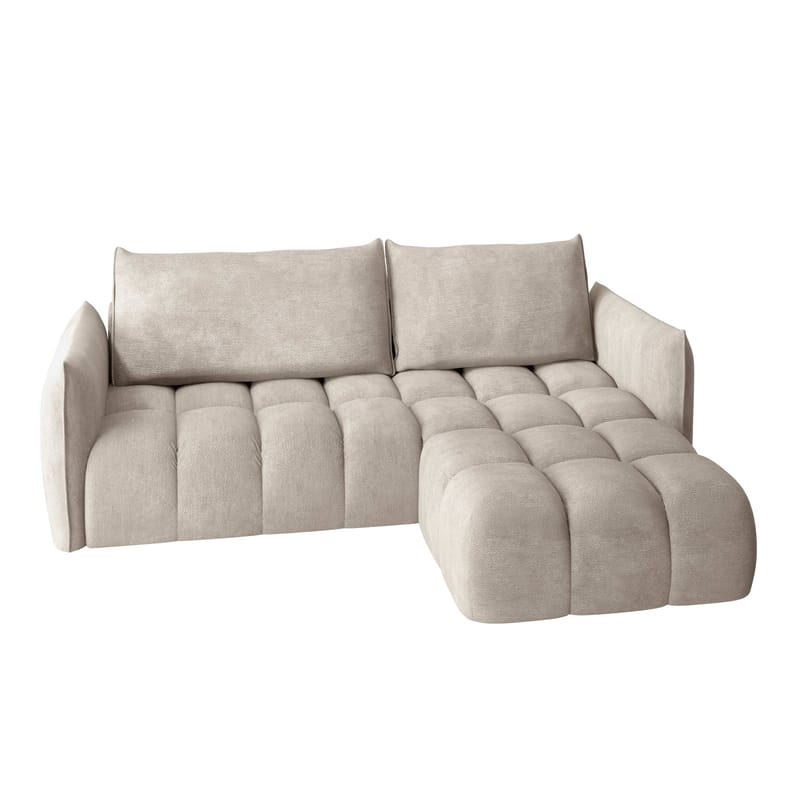 Aldvian 3-seters sovesofa med divan, beige