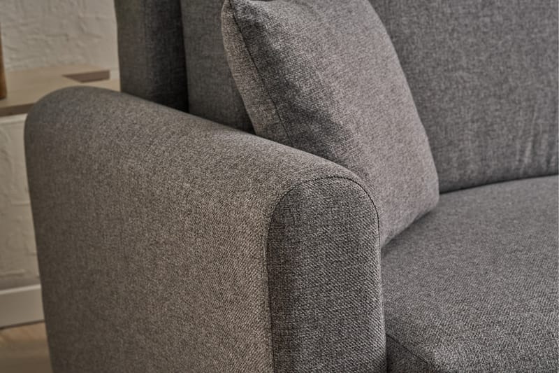 Alfie 4-seters Sovesofa med Divan - Grå - Møbler - Sofaer - Sovesofaer
