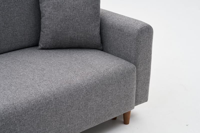 Alfie 4-seters Sovesofa med Divan - Grå - Møbler - Sofaer - Sovesofaer