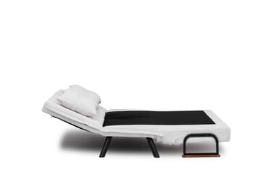 Alfredton 2-seter Utrettbar Sammenleggbar Sovesofa i Bouclé med Metallben - Hvit - Møbler - Sofaer - Sovesofaer
