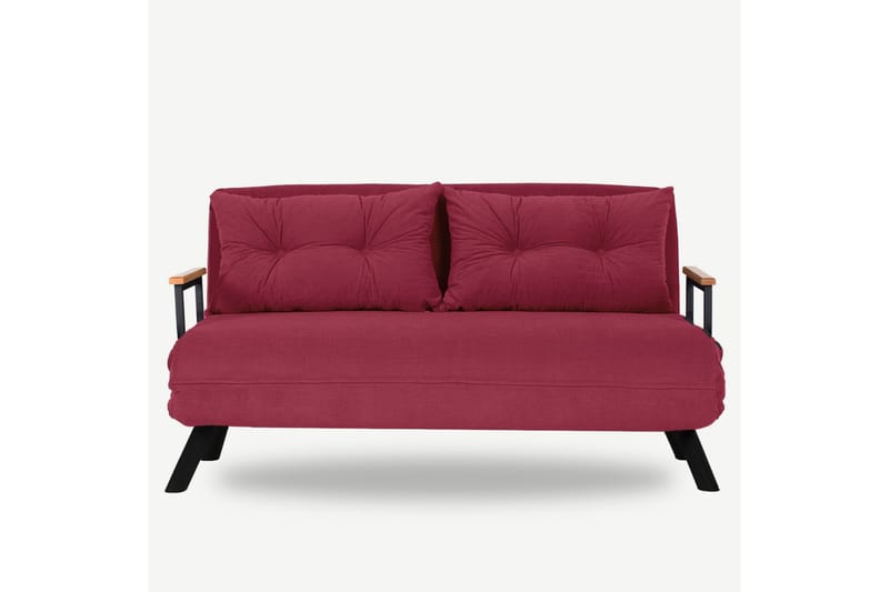 Alfredton Sovesofa 2-seter 175x133 cm - Rød - Møbler - Sofaer - Sovesofaer