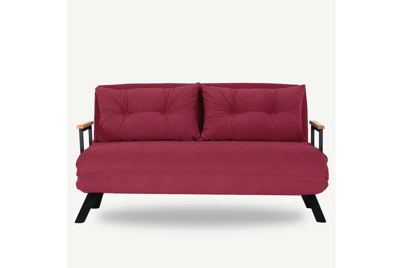 Alfredton Sovesofa 2-seter 175x133 cm - Rød - Møbler - Sofaer - Sovesofaer