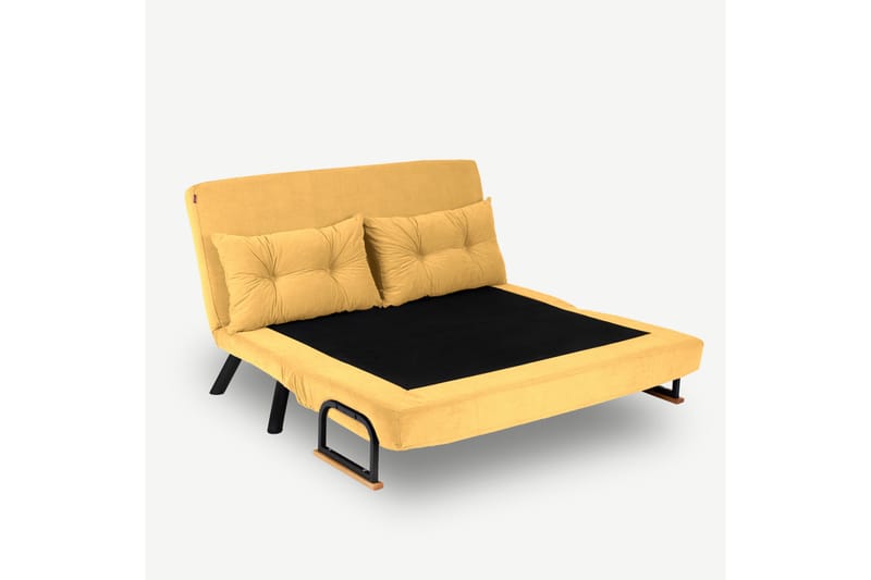 Alfredton Sovesofa 2-seter 175x133 cm - Sennepsgul - Møbler - Sofaer - Sovesofaer