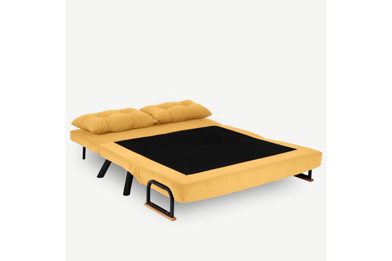 Alfredton Sovesofa 2-seter 175x133 cm - Sennepsgul - Møbler - Sofaer - Sovesofaer