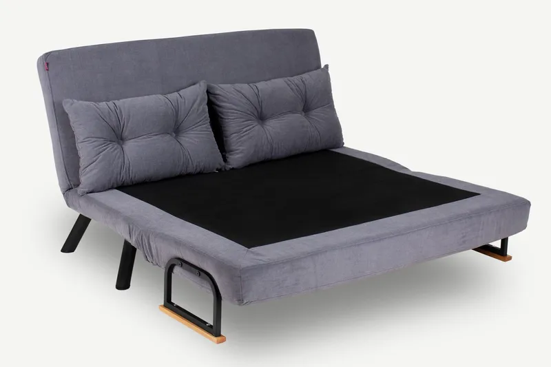Alfredton Sovesofa 2-seters 120x185 - Grå - Møbler - Sofaer - Sovesofaer
