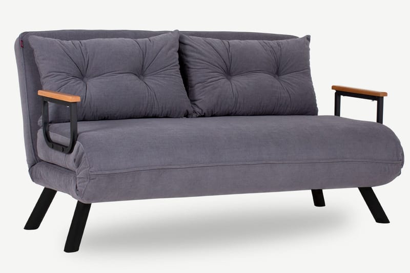 Alfredton Sovesofa 2-seters 120x185 - Grå - Møbler - Sofaer - Sovesofaer