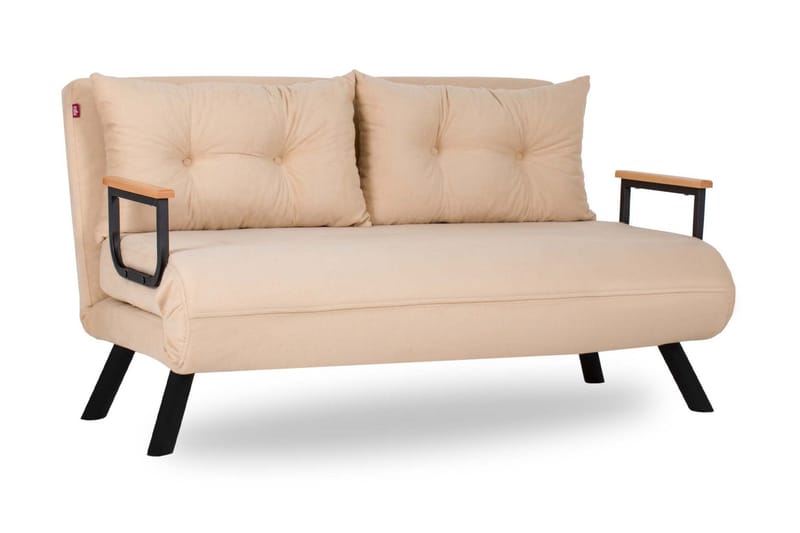 Alfredton Sovesofa 2-seters 120x185 - Krem - Møbler - Sofaer - Sovesofaer