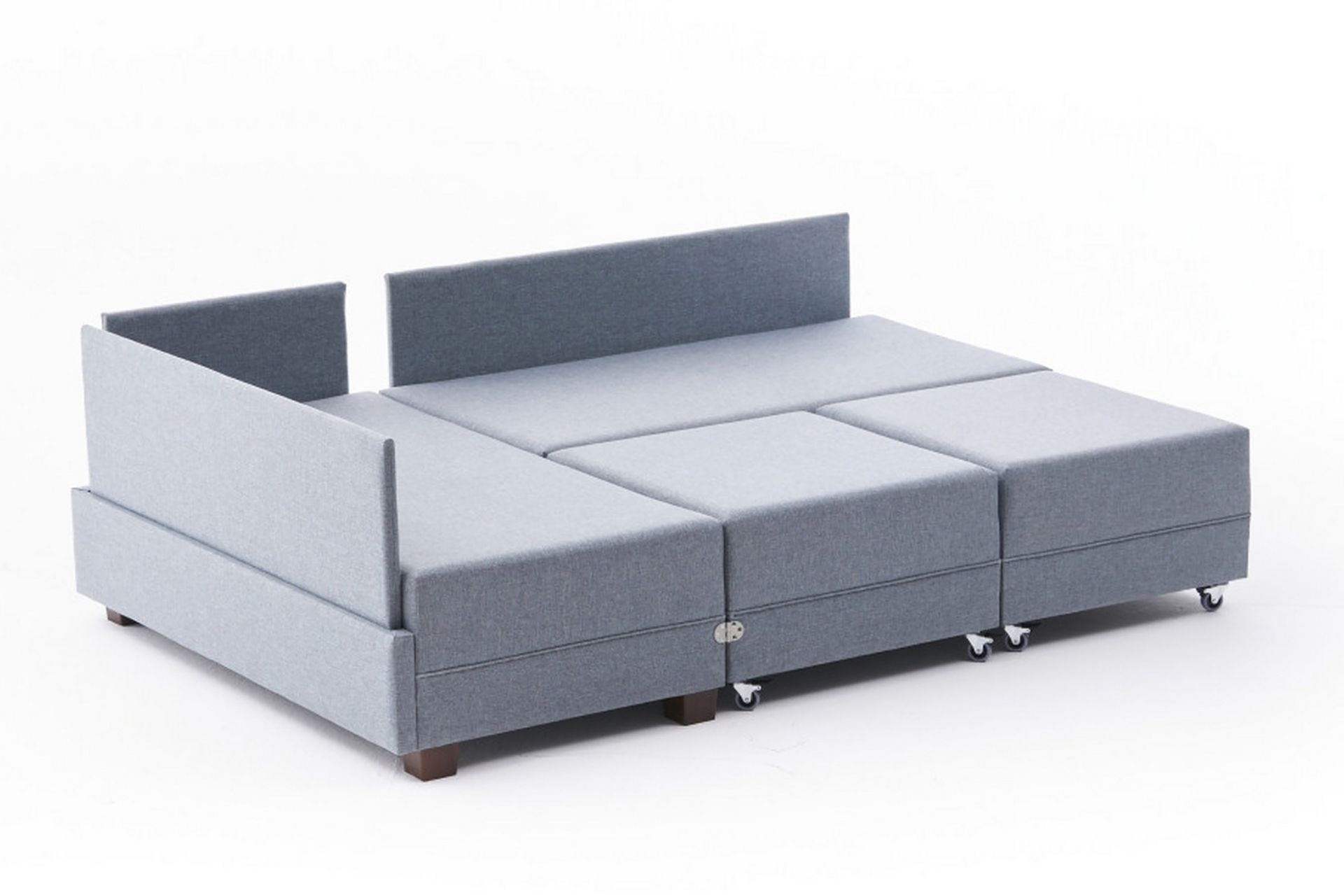 Algeria Sovesofa m. Divan 4-seters 140x190 - Blå - Møbler - Sofaer - Sovesofaer