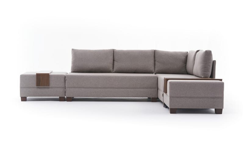 Algeria Sovesofa m. Divan 4-seters 140x190 - Krem - Møbler - Sofaer - Sovesofaer
