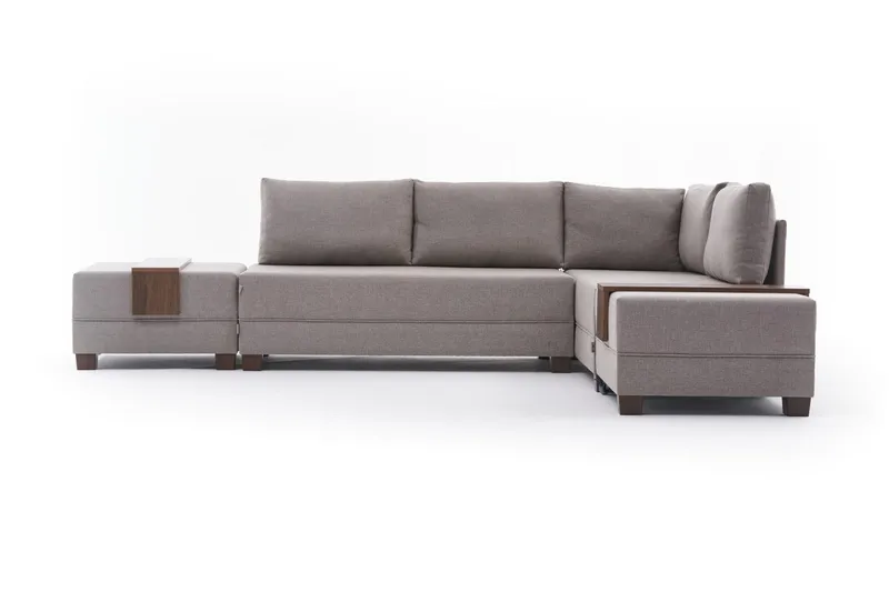 Algeria Sovesofa m. Divan 4-seters 140x190, Krem