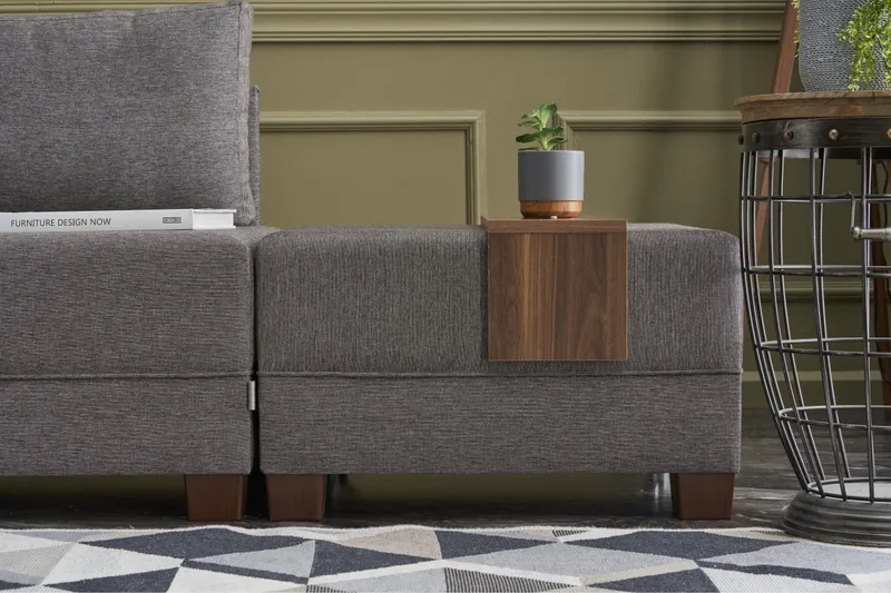 Algeria Sovesofa Venstre - Grå - Møbler - Sofaer - Sovesofaer