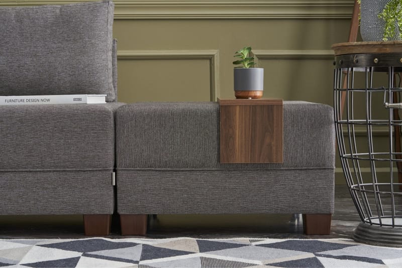 Algeria Sovesofa Venstre - Grå - Møbler - Sofaer - Sovesofaer