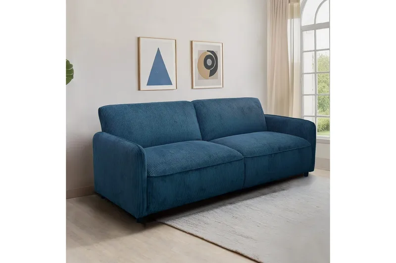 Alicia Sovesofa 3-seter - blå - Møbler - Sofaer - Sovesofaer