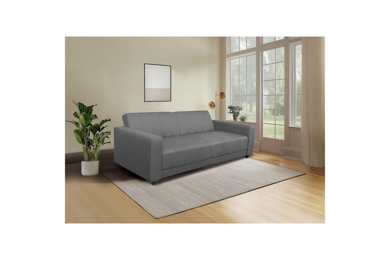 Allie Sovesofa 3-seter - Grå - Møbler - Sofaer - Sovesofaer