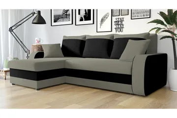 Alvared 3-seters Hjørnesovesofa Universal - Grå - Møbler - Sofaer - Sovesofaer