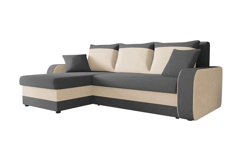 Alvared 3-seters Hjørnesovesofa Universal - Grå/Hvit - Møbler - Sofaer - Sovesofaer