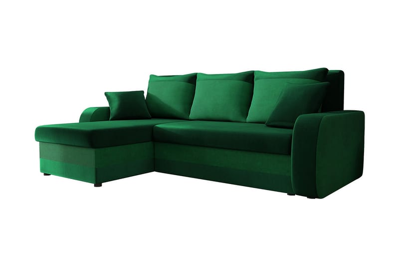 Alvared 3-seters Hjørnesovesofa Universal - Grønn - Møbler - Sofaer - Sovesofaer