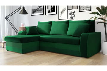 Alvared 3-seters Hjørnesovesofa Universal - Grønn - Møbler - Sofaer - Sovesofaer