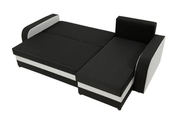 Alvared 3-seters Hjørnesovesofa Universal - Lysegrå/Svart - Møbler - Sofaer - Sovesofaer