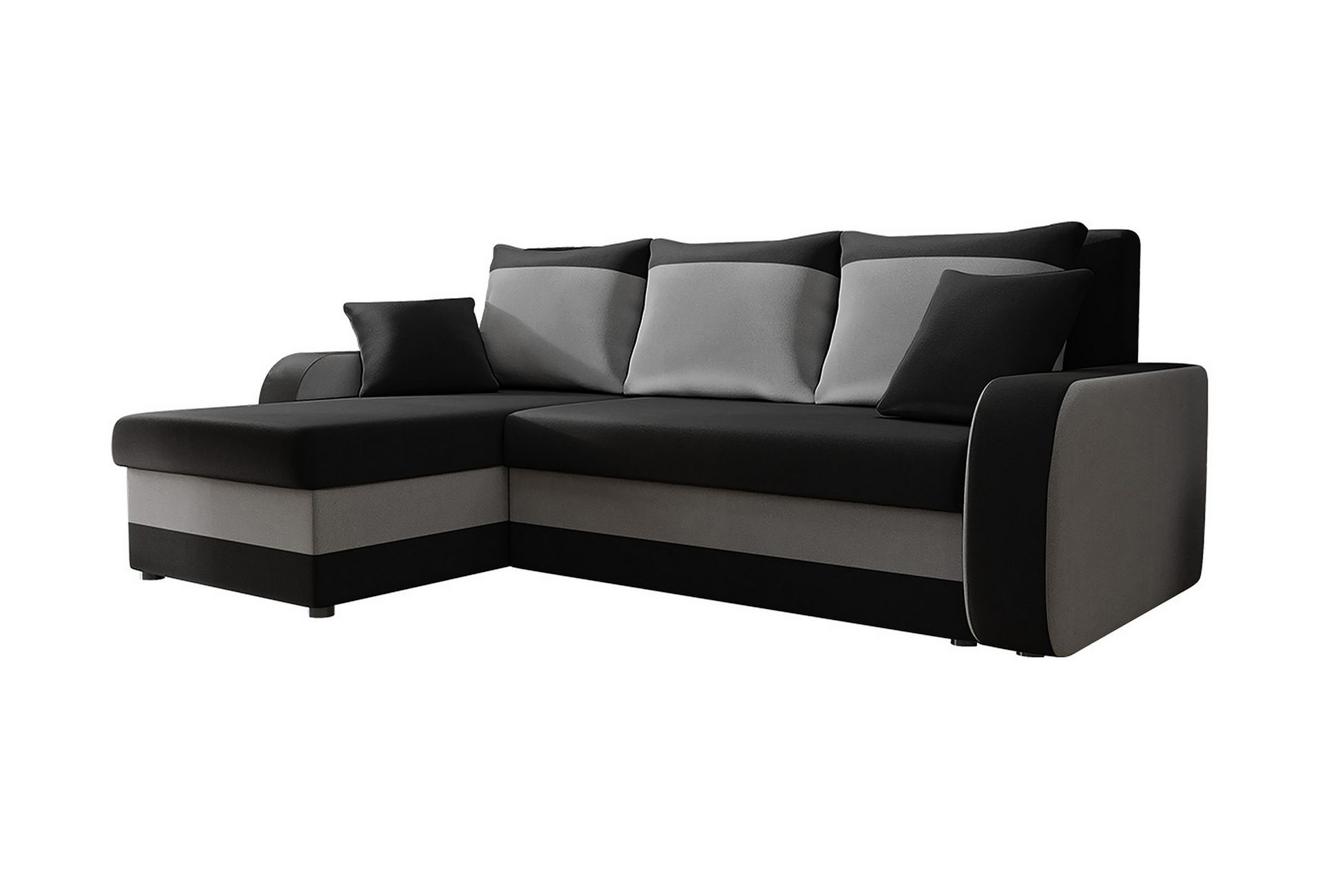 Alvared 3-seters Hjørnesovesofa Universal - Svart - Møbler - Sofaer - Sovesofaer