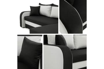 Alvared 3-seters Hjørnesovesofa Universal - Svart/Grå - Møbler - Sofaer - Sovesofaer