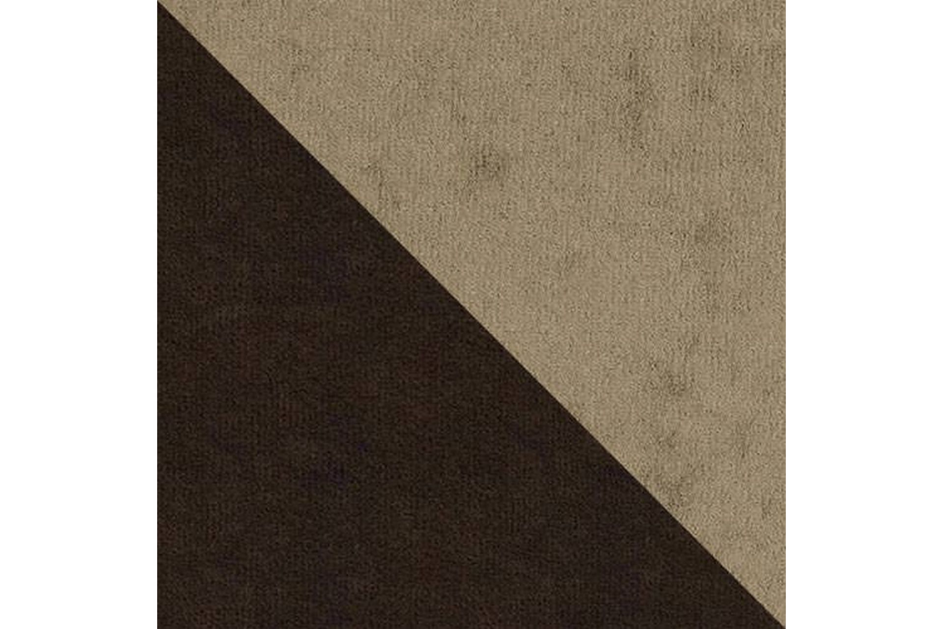 Alvared 4-seters Sovesofa med Dobbeldivan med Oppbevaring - Fløyel/Brun/Beige - Møbler - Sofaer - Sovesofaer