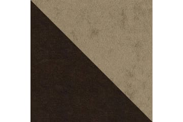 Alvared 4-seters Sovesofa med Dobbeldivan med Oppbevaring - Fløyel/Brun/Beige - Møbler - Sofaer - Sovesofaer