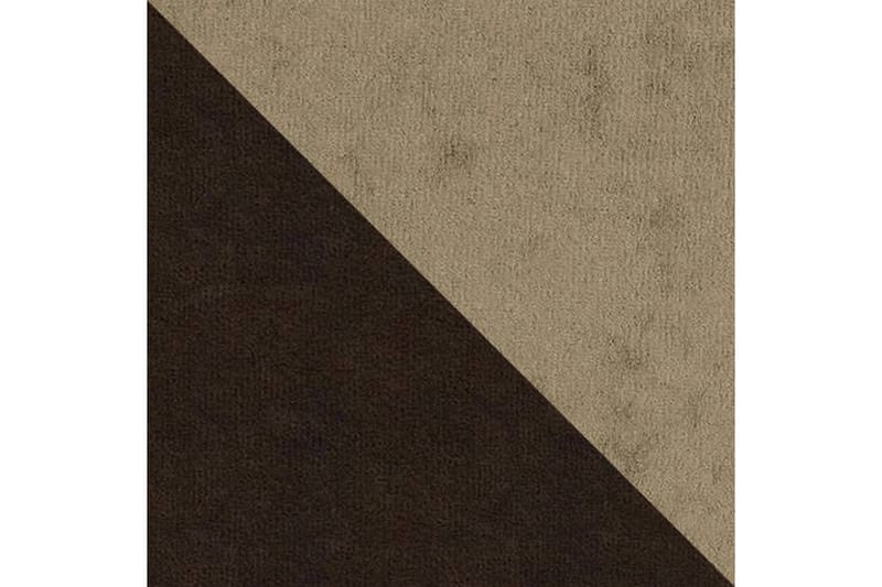 Alvared 4-seters Sovesofa med Dobbeldivan med Oppbevaring - Fløyel/Brun/Beige - Møbler - Sofaer - Sovesofaer