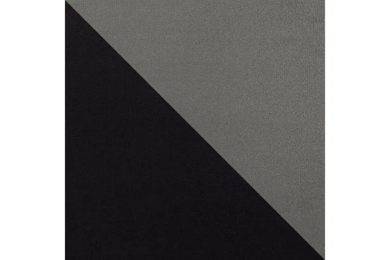 Alvared 4-seters Sovesofa med Dobbeldivan med Oppbevaring - Fløyel/Svart/Grå - Møbler - Sofaer - Sovesofaer