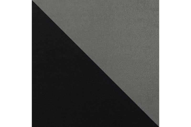 Alvared 4-seters Sovesofa med Dobbeldivan med Oppbevaring - Fløyel/Svart/Grå - Møbler - Sofaer - Sovesofaer