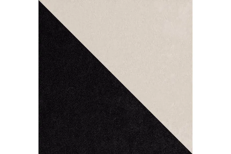 Alvared Dyp 3-seters L Sofa -Hjørnesovesofa Universal 230 cm - Beige / Svart / Hvit - Møbler - Sofaer - Sovesofaer