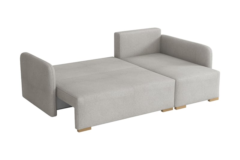 Amelus Sovesofa Med 4-Seters Divan - Gul - Møbler - Sofaer - Sovesofaer