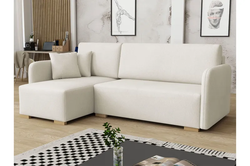 Amelus Sovesofa Med 4-Seters Divan, Hvit