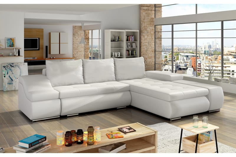 Amieva Sovesofa - Hvit - Møbler - Sofaer - Sovesofaer