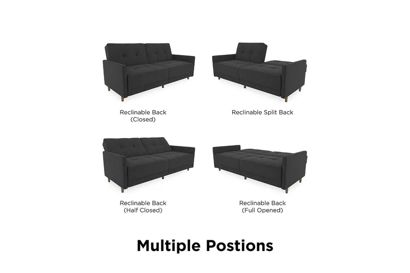 Andora Sovesofa Lingrå - Dorel Home - Møbler - Sofaer - Sovesofaer