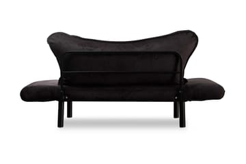 Annabelle 2-seter Sammenleggbar Sovesofa 66x182 cm i Fløyel - Svart - Møbler - Sofaer - Sovesofaer