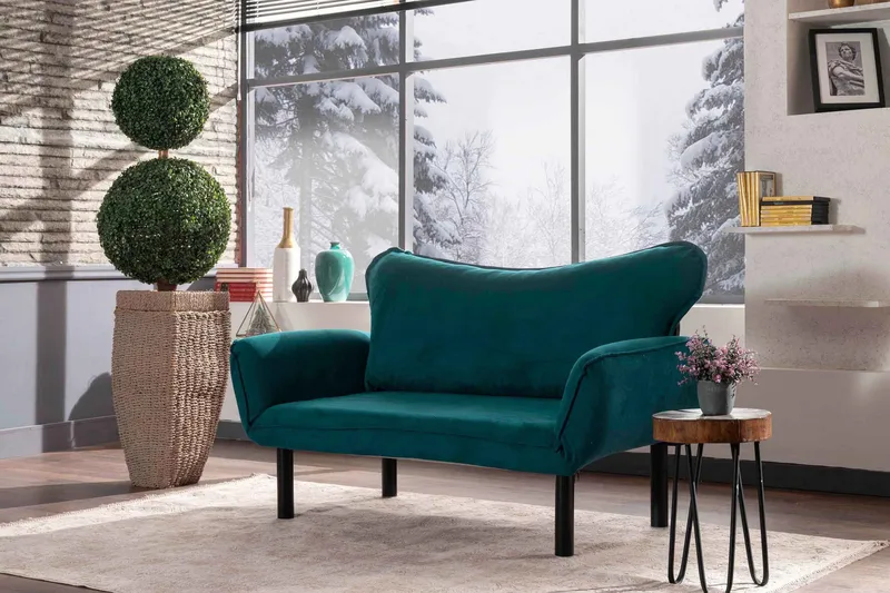 Annabelle Sovesofa 2-seter - Blågrønn - Møbler - Sofaer - Sovesofaer