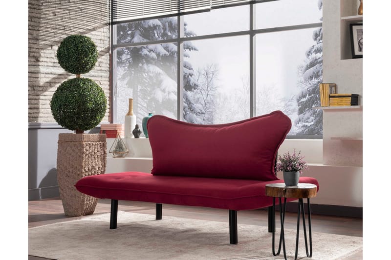 Annabelle Sovesofa 2-seter - Burgunder - Møbler - Sofaer - Sovesofaer