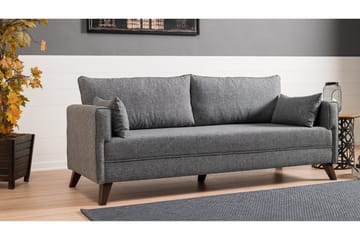 Antigua 3-seter Sovesofa 150x190 cm i Stoff - Grå - Møbler - Sofaer - Sovesofaer