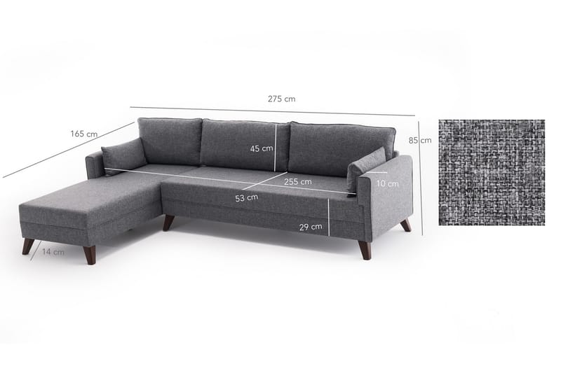 Antigua Divansofa Venstre - Møbler - Sofaer - Sovesofaer