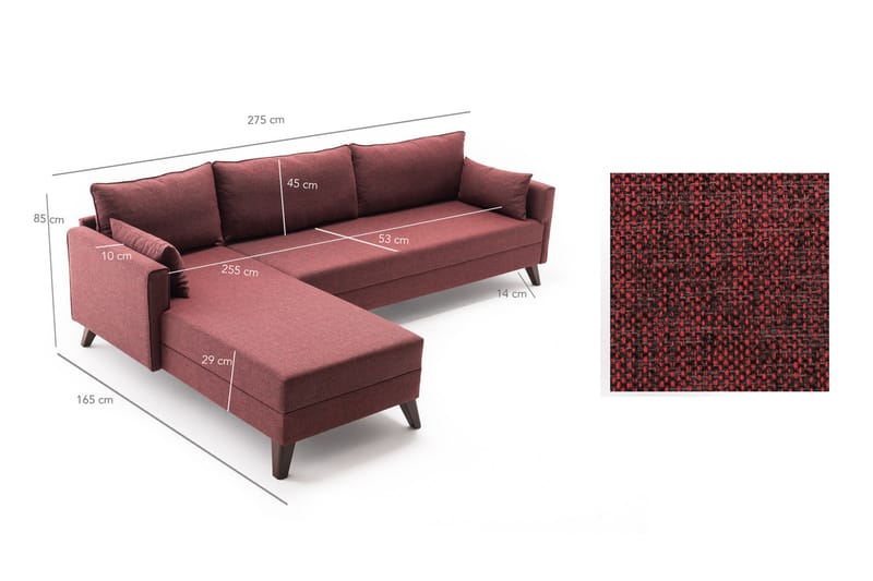 Antigua Divansofa Venstre - Møbler - Sofaer - Sovesofaer