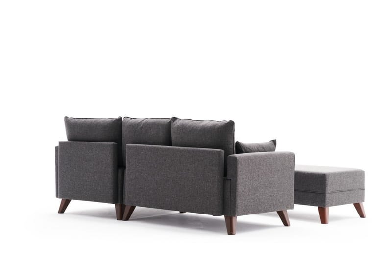 Antigua Mini Sovesofa med Divan Høyre - Antrasitt/Brun - Møbler - Sofaer - Sovesofaer