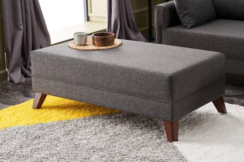 Antigua Mini Sovesofa med Divan Høyre - Antrasitt/Brun - Sovesofaer - Sovesofa divan