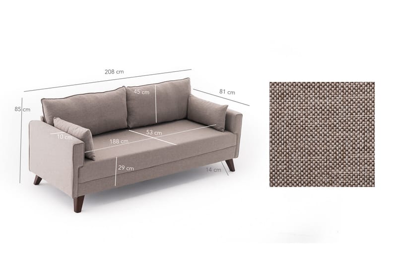 Antigua Sovesofa 3-seter - Møbler - Sofaer - Sovesofaer