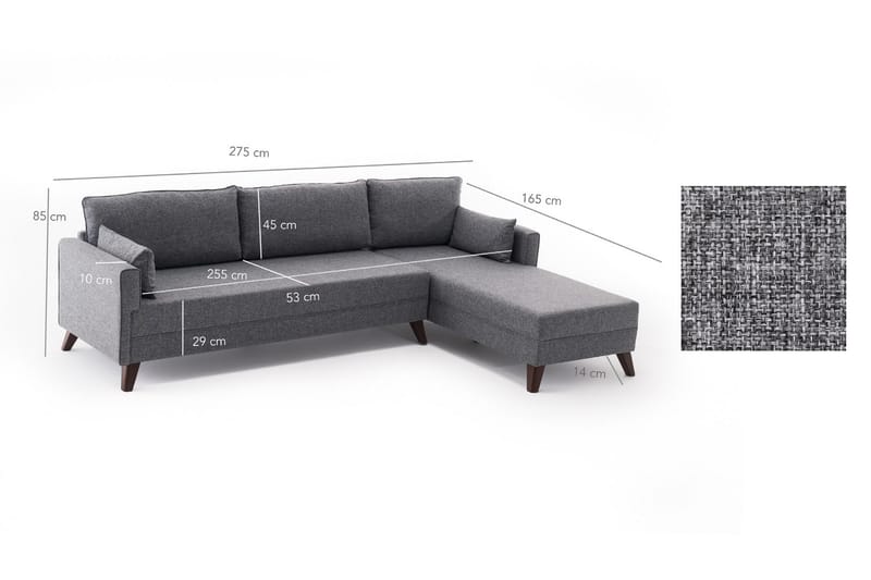 Antigua Sovesofa Høyre - Møbler - Sofaer - Sovesofaer