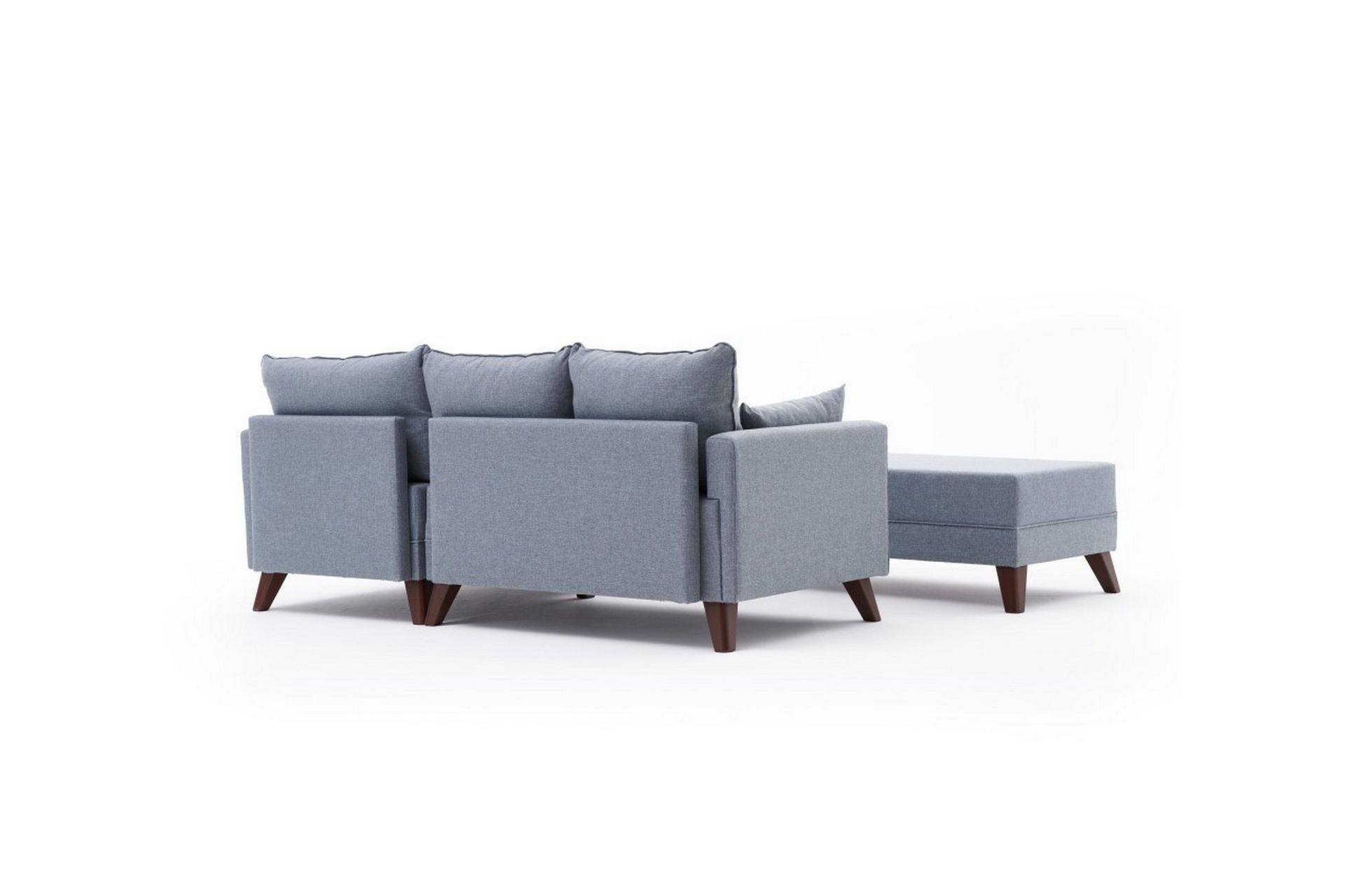 Antigua Sovesofa med Divan Høyre - Blå/Brun - Møbler - Sofaer - Sovesofaer